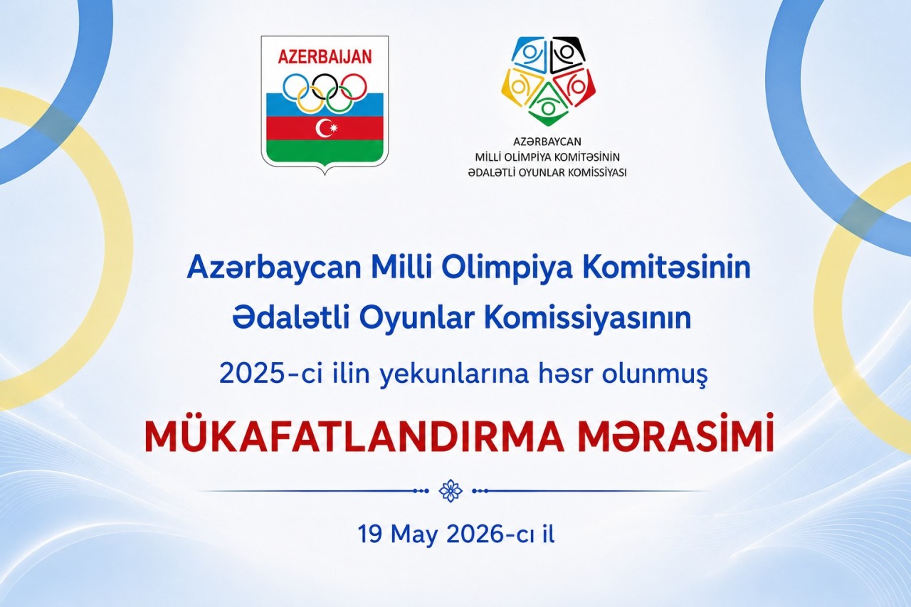 MOK-un Ədalətli Oyunlar Komissiyasının 2025-ci ilin yekunlarına həsr olunmuş mükafatlandırma mərasimi keçiriləcək