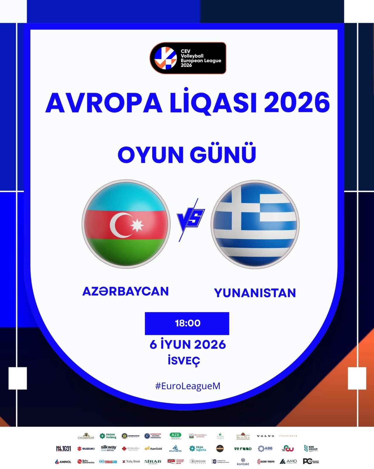 Millimiz Avropa Liqasında mübarizəyə başlayır 