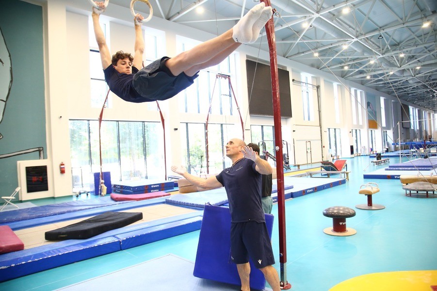 Olimpiya mükafatçısı Milli Gimnastika Arenasında ustad dərsi keçib&nbsp;