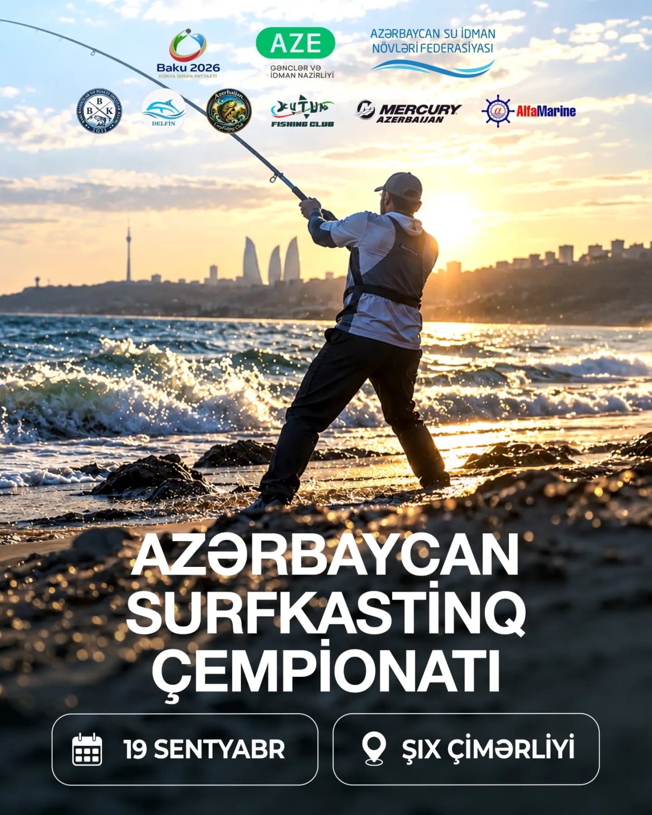Sahildən balıqtutma üzrə Azərbaycan çempionatı keçiriləcək