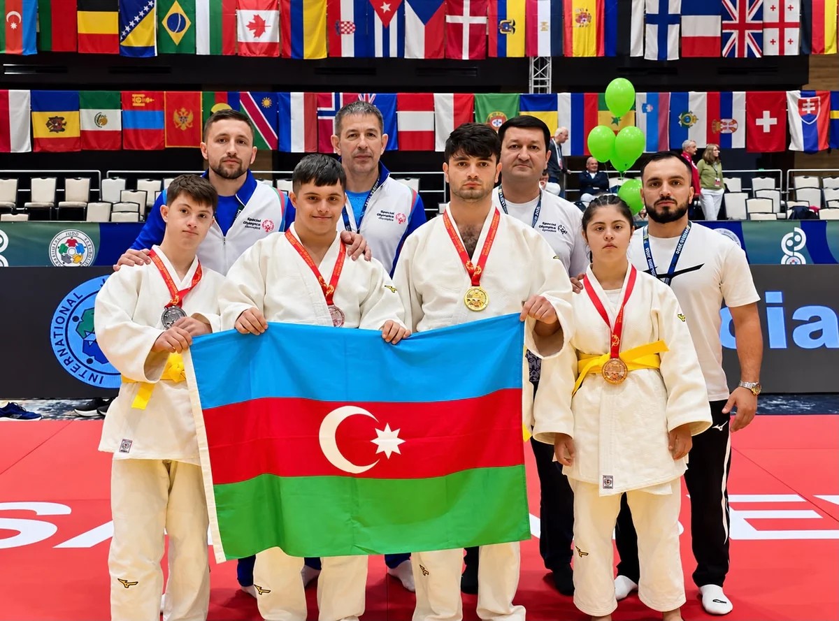 Cüdoçularımız Xüsusi Olimpiya açıq turnirində 5 medal qazanıblar