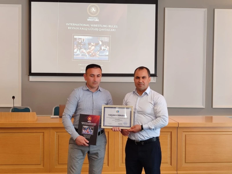 Beynəlxalq güləş qaydaları kitabının təqdimatı olub  