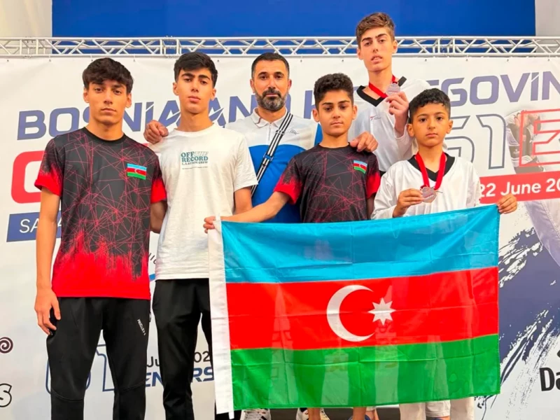 Taekvondoçularımız beynəlxalq turnirdə 6 medal qazanıblar