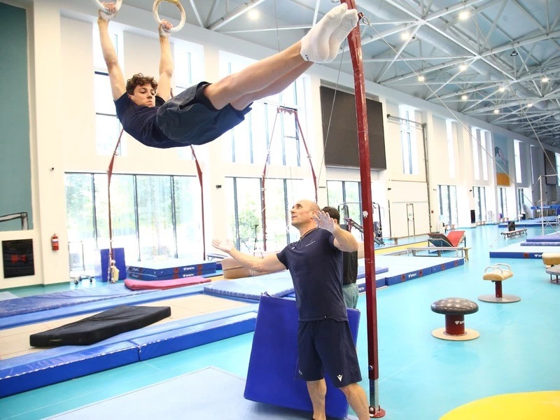 Olimpiya mükafatçısı Milli Gimnastika Arenasında ustad dərsi keçib&nbsp;