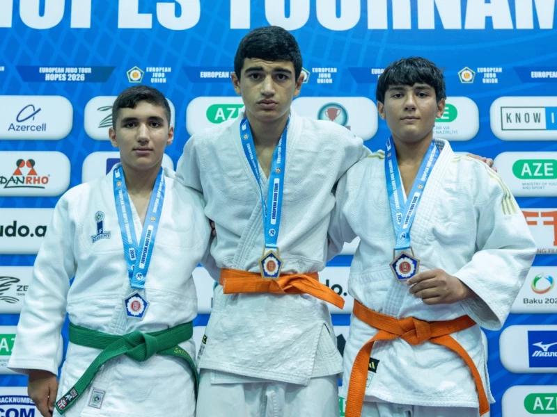 Avropa Cüdo Ümidləri Turnirində U-14 yaş kateqoriyasında ilk mükafatçılar müəyyənləşib